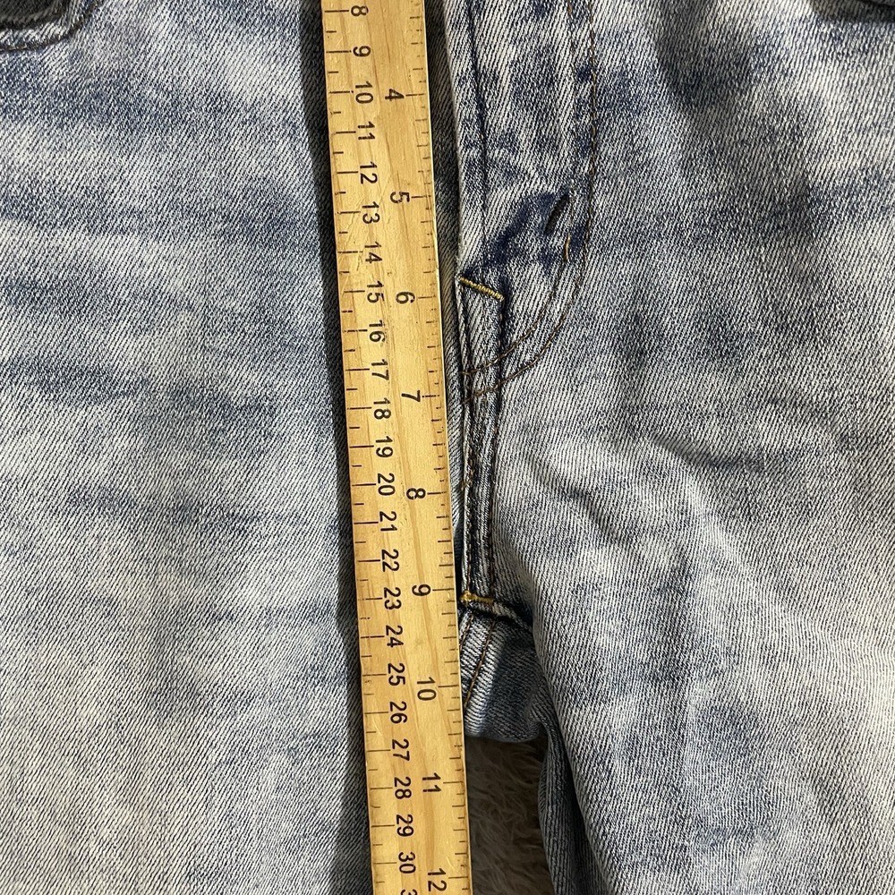 American Eagle Jeans Mens Size 28x32 Slim Straight Light Wash Stretch Blue Denim - Picture 6 of 9